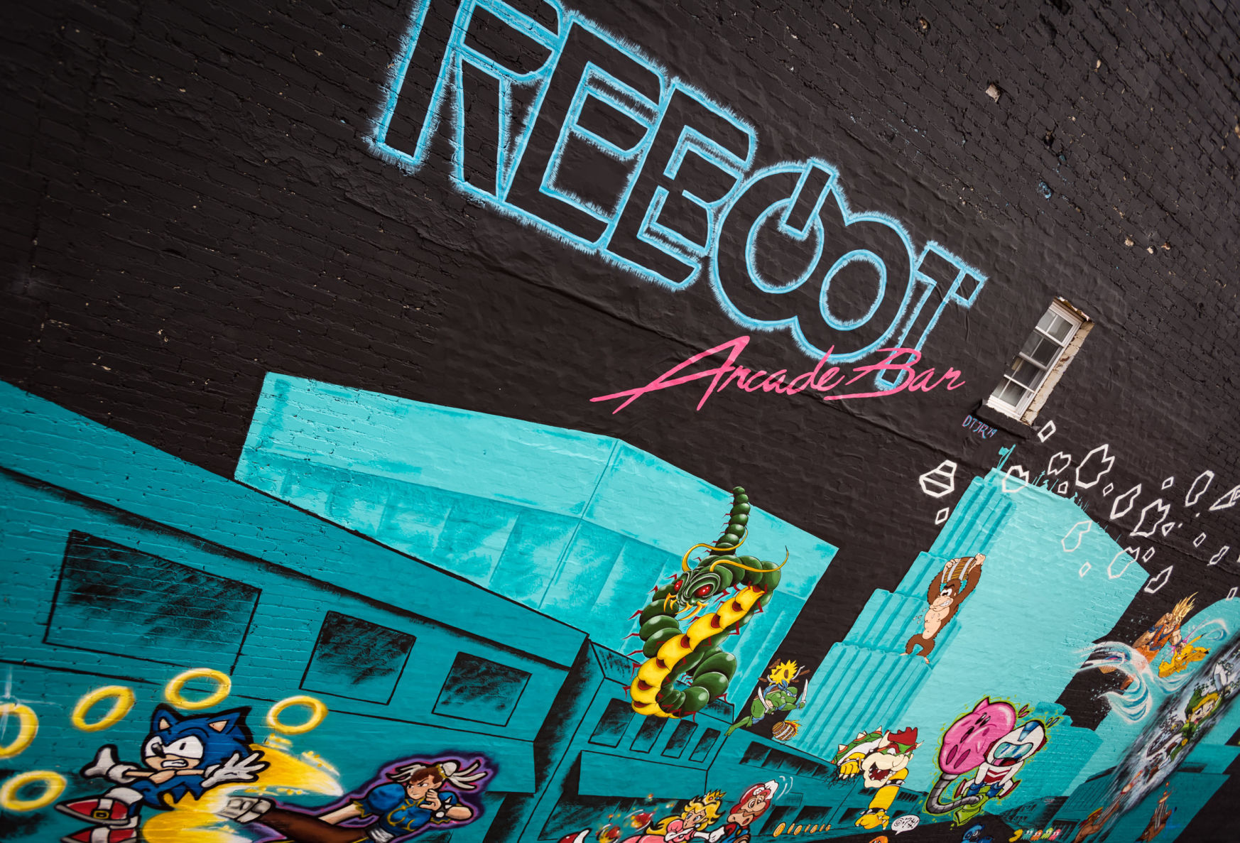 Reboot Arcade Bar Mural